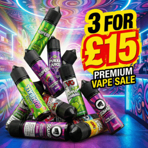Premium Brand Shortfill Bundle – 3 x 60ml E-Liquid Clearance (Past Best Before)
