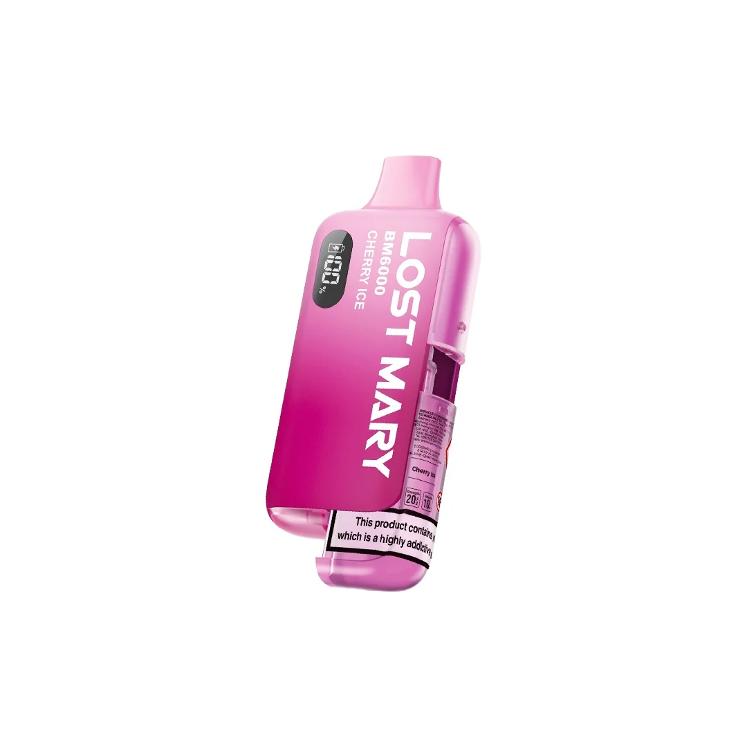 20mg LOST MARY BM6000 Refillable Pod Kit - 6000 Puffs - Image 5