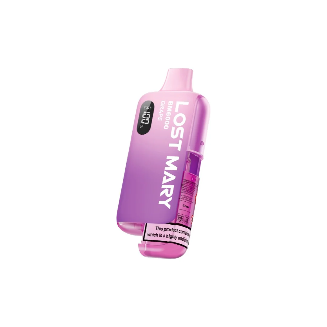 20mg LOST MARY BM6000 Refillable Pod Kit - 6000 Puffs - Image 14