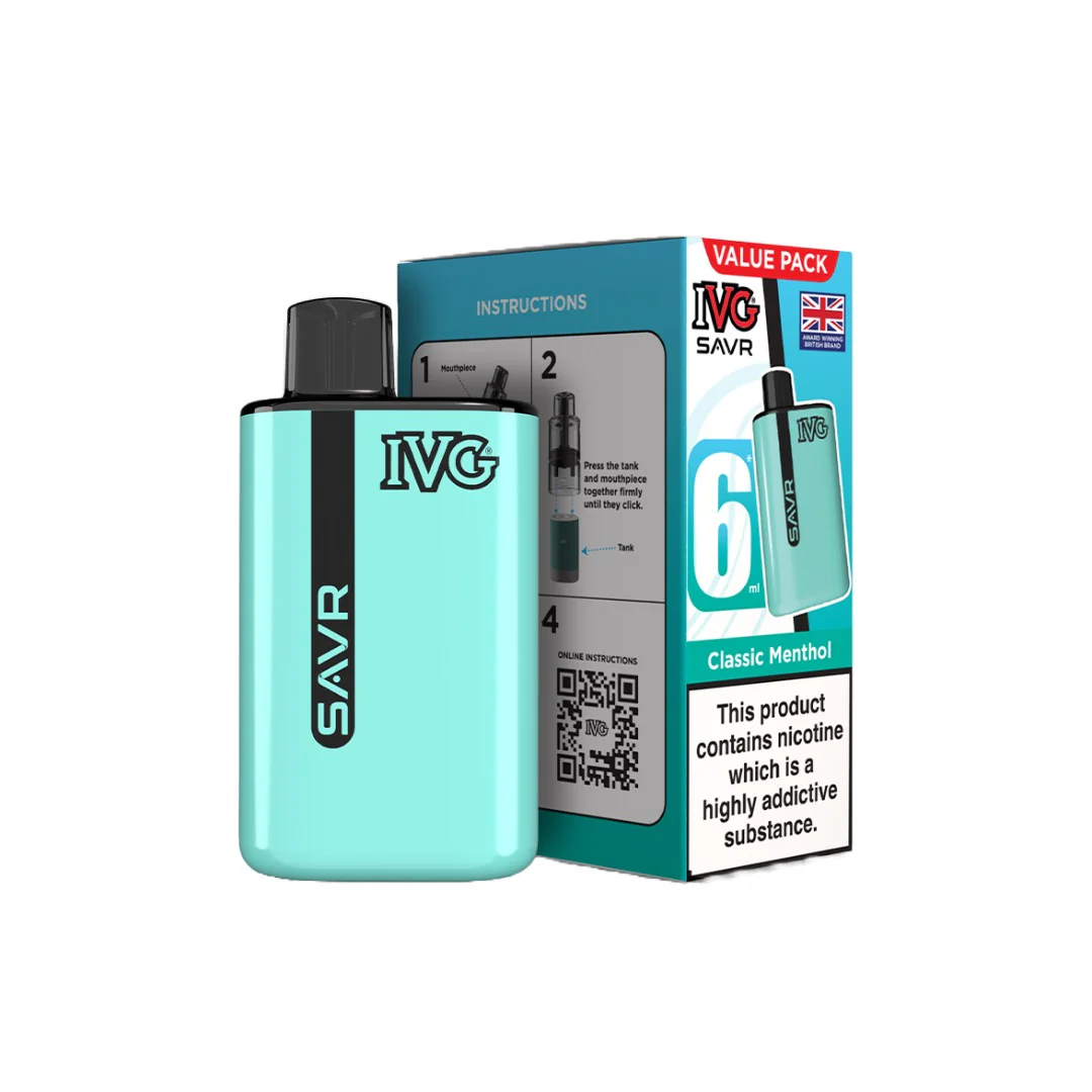 20mg I VG SAVR Prefilled Pod Vape Kit 3000 Puffs - Image 11