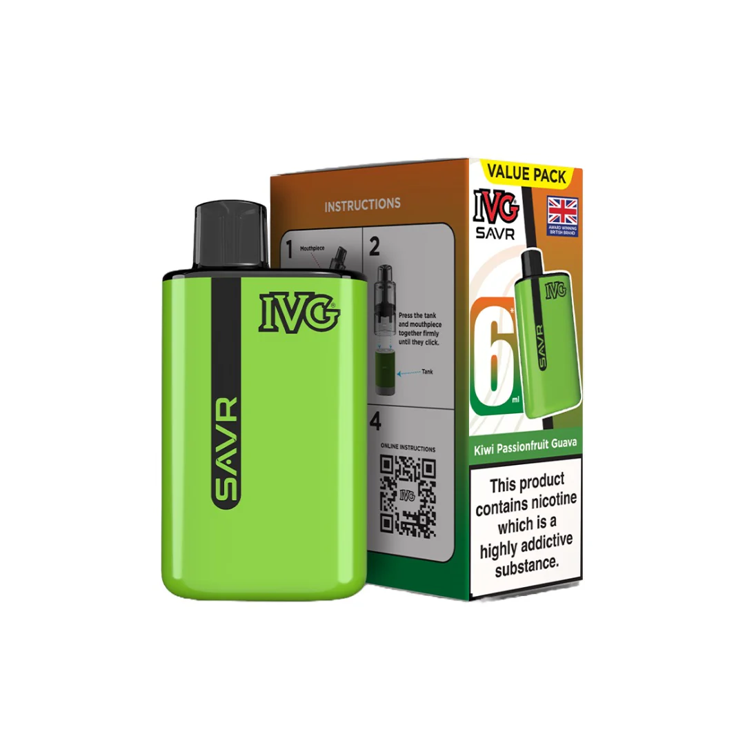 20mg I VG SAVR Prefilled Pod Vape Kit 3000 Puffs - Image 19