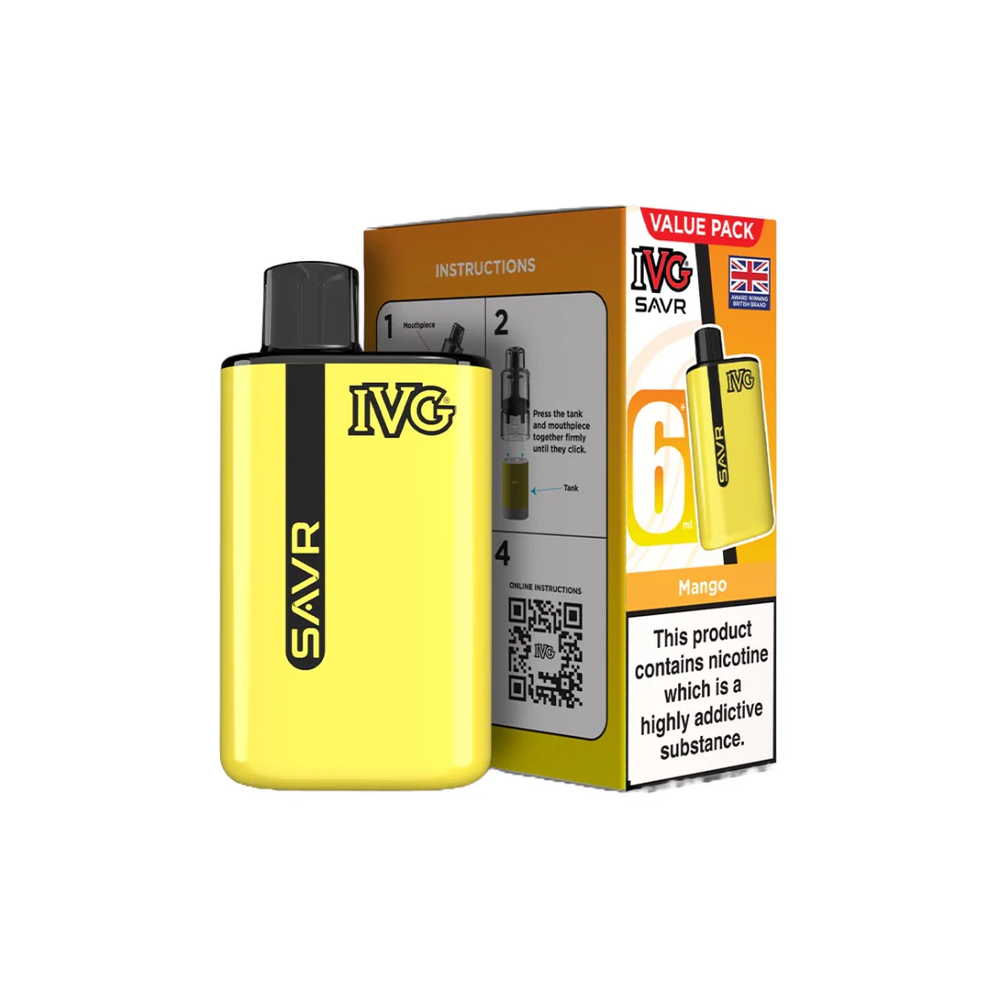 20mg I VG SAVR Prefilled Pod Vape Kit 3000 Puffs - Image 21