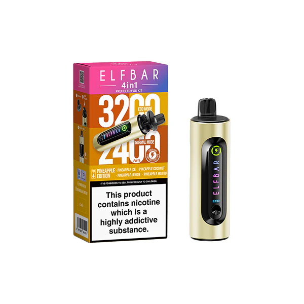 20mg Elf Bar 4 in 1 Pod Vape Kit 3200 Puffs - Image 15