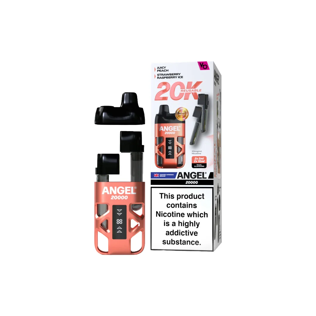 20mg Angel 20000 by Vapes Bars Duel Prefilled Pod Vape Kit 20000 Puffs - Image 5