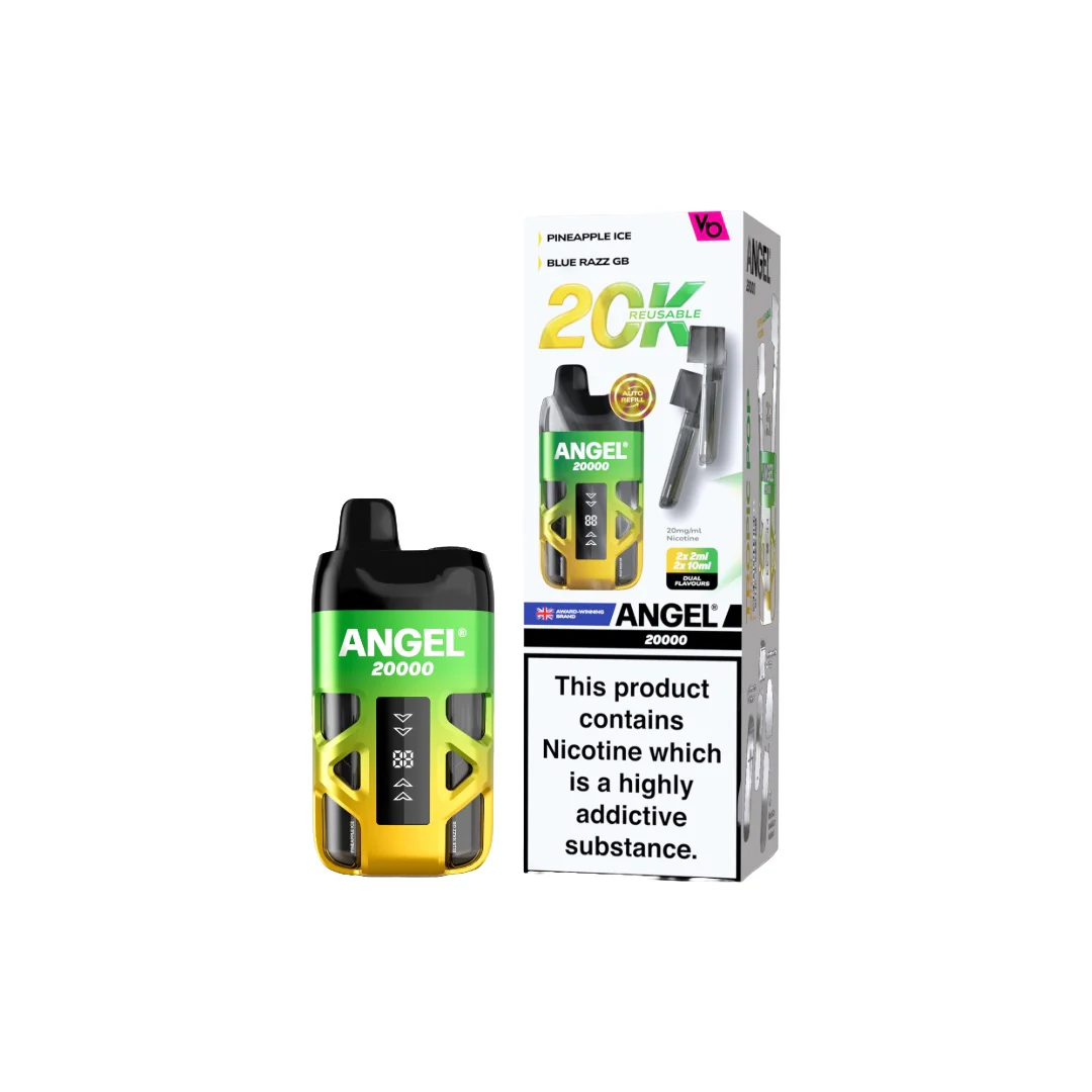 20mg Angel 20000 by Vapes Bars Duel Prefilled Pod Vape Kit 20000 Puffs - Image 19