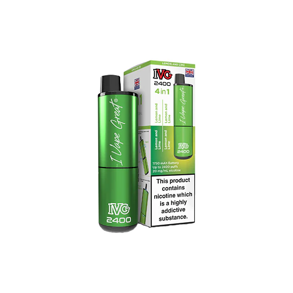 20mg IVG 2400 4 in 1 Pod Rechargeable Vape Kit 2400 Puffs - Image 3