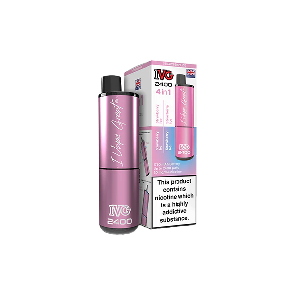 20mg IVG 2400 4 in 1 Pod Rechargeable Vape Kit 2400 Puffs - Image 11
