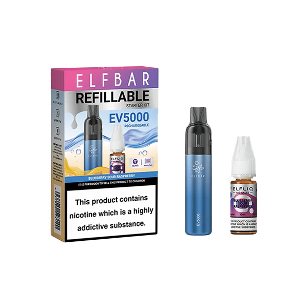 Elf Bar EV5000 Disposable Pod Kit + 20mg ElfLiq Salt - Image 5