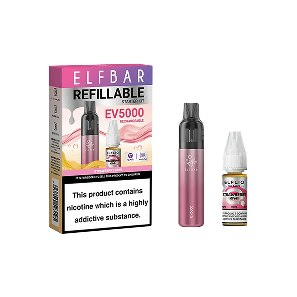 Elf Bar EV5000 Disposable Pod Kit + 20mg ElfLiq Salt - Image 9