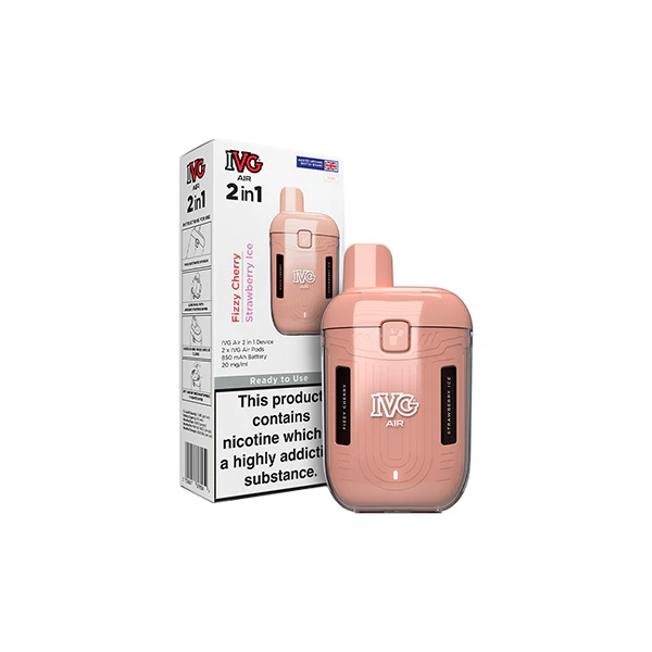 20mg I VG Air 2 in 1 Disposable Rechargeable Pod Vape Kit 1200 Puffs - Image 6