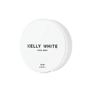 Short Dated :: 15mg Kelly White Slim Medium Cool Mint Nicotine Pouches - 20 Pouches